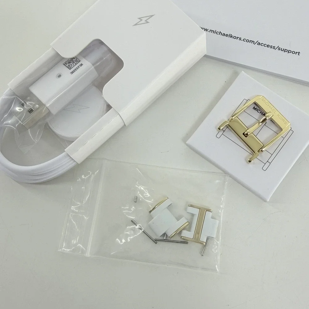 Michael Kors Access Women's Smart Watch Sofie Gold MKT5039 White NEW